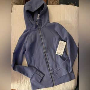 NWT Lululemon women’s Scuba Full zip hoodie, size 6